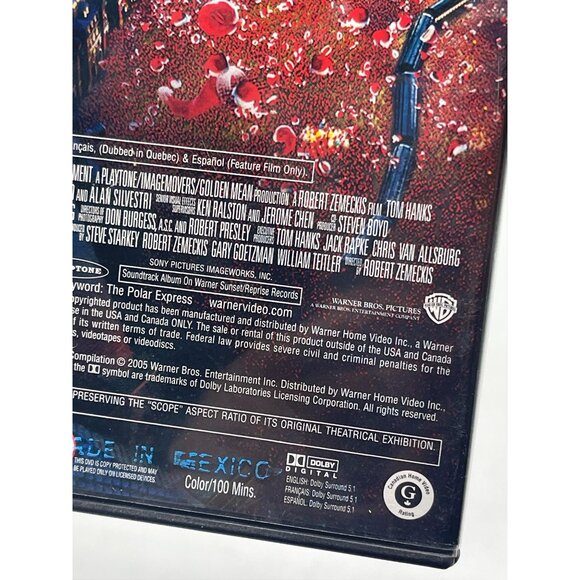 The polar express dvd tom hanks 100 min 2004 movie copyright English READ - Picture 4 of 5